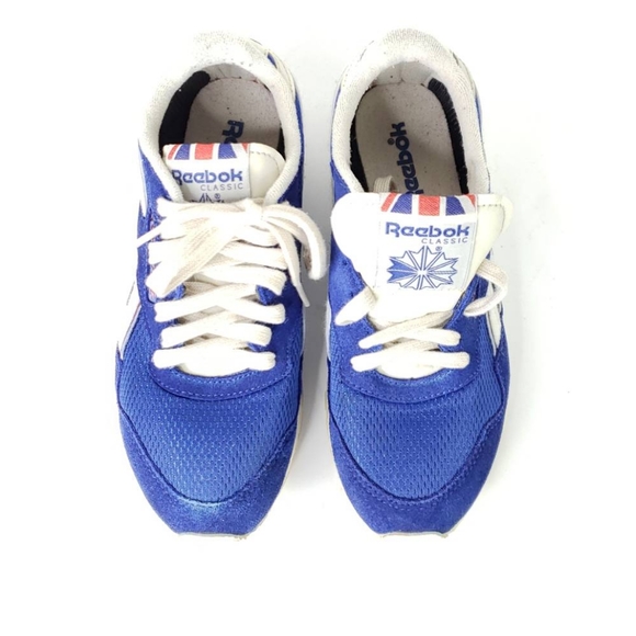 Reebok Women's Blue Suede Union Jack Sneakers - Picture 6 of 6